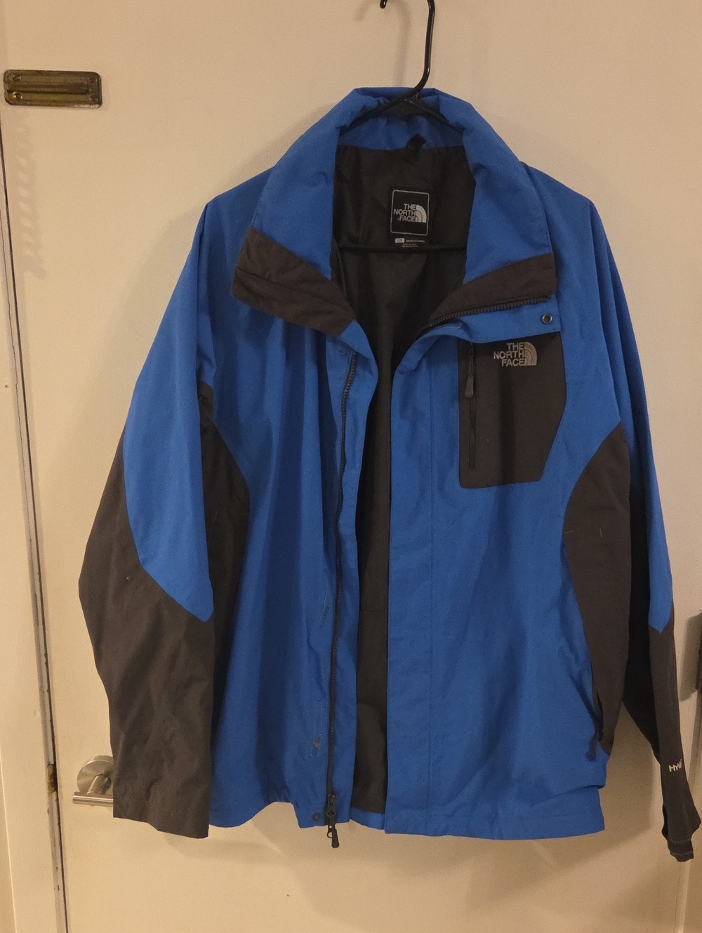 The North Face Men’s Large Blue Black Outdoor Shell Jacket Fall